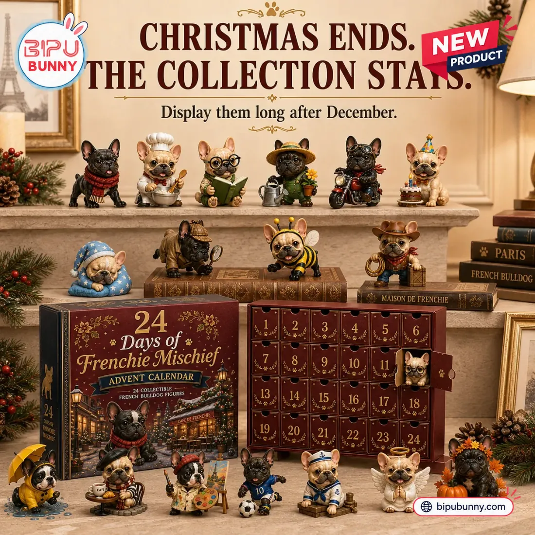24 Days of French Bulldog Frenchie Advent Calendar 24 Days of French Bulldog Frenchie Advent Calendar