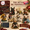 24 Days of French Bulldog Frenchie Advent Calendar featuring various hand-painted figurines including a biker and artist.