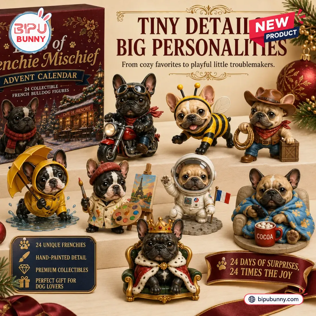 24 Days of French Bulldog Frenchie Advent Calendar 24 Days of French Bulldog Frenchie Advent Calendar