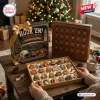 24 Days Of Texas Longhorns Christmas Advent Calendar with 24 individual compartments and university-themed metal ornaments.