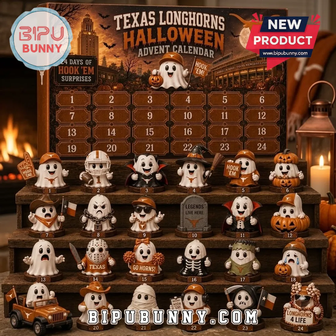24 Days Of Texas Longhorns Halloween Ghost Advent Calendar 24 Days Of Texas Longhorns Halloween Ghost Advent Calendar