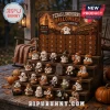 24 Days Of Texas Longhorns Halloween Ghost Advent Calendar featuring 24 numbered slots and miniature ghost figurines.