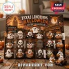 24 Days Of Texas Longhorns Halloween Ghost Advent Calendar featuring numbered compartments with university-themed figurines.