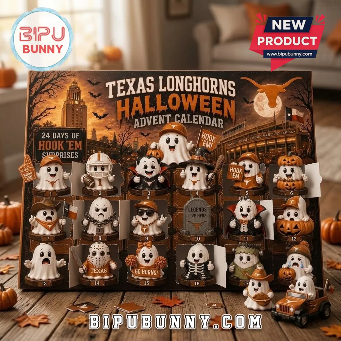 24 Days Of Texas Longhorns Halloween Ghost Advent Calendar 24 Days Of Texas Longhorns Halloween Ghost Advent Calendar