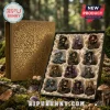 254 Days Of Witch Potion & Spellcraft Advent Calendar featuring 12 miniature witch figurines in a gold embossed box.