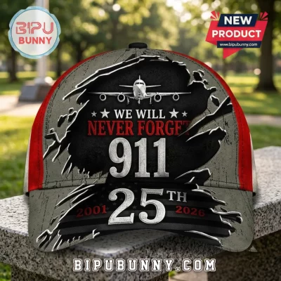 911 We Will Never Forget 25th Anniversary Cap