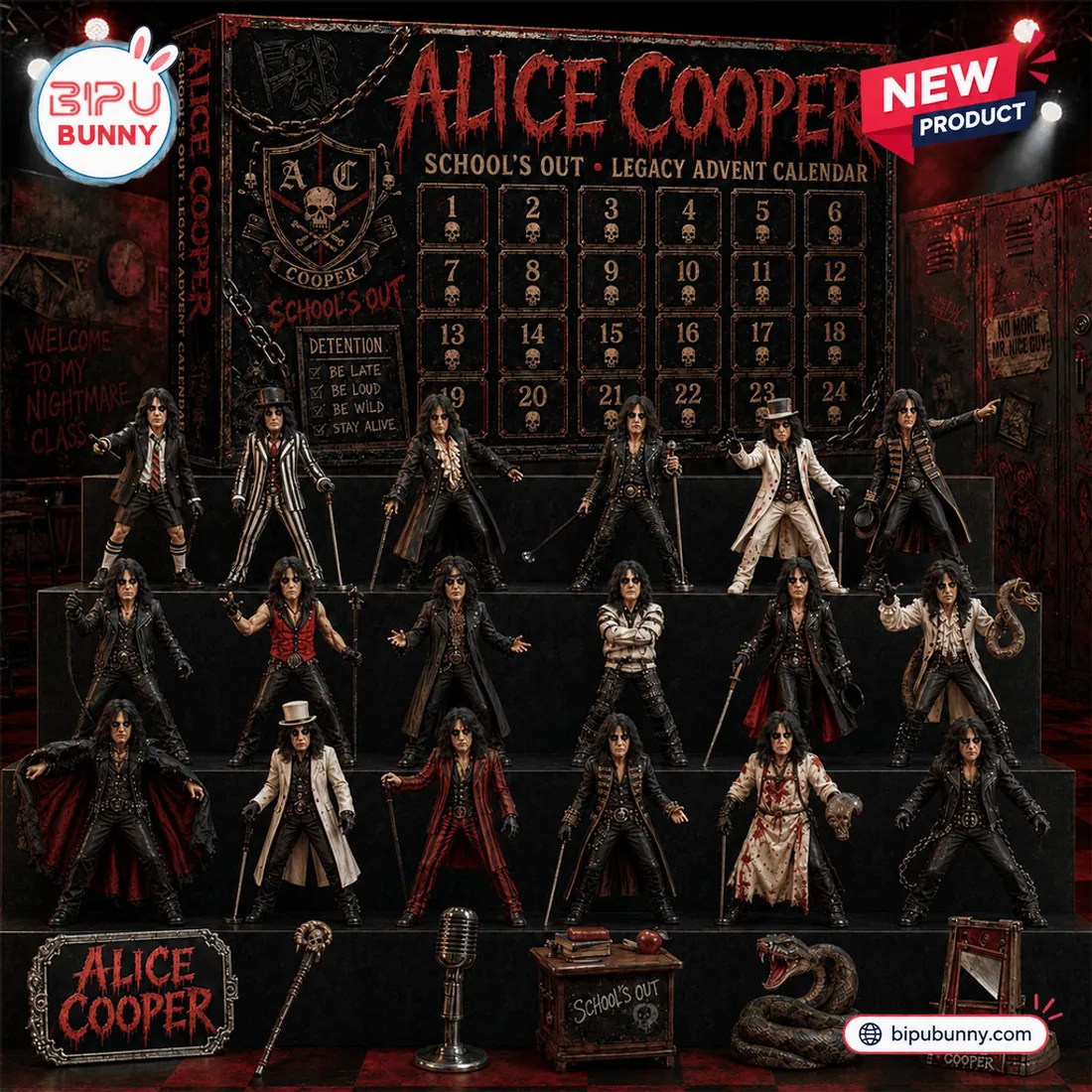 Alice Cooper School’s Out Advent Calendar 2026 Alice Cooper School’s Out Advent Calendar 2026