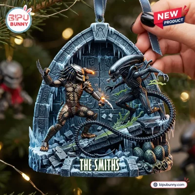 Alien Predator Custom Christmas Ornament