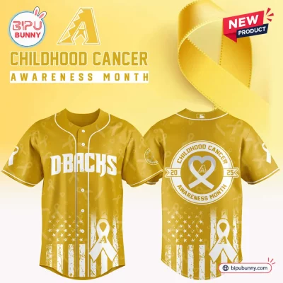 All Team MLB x Childhood Cancer Awareness Month Gold Baseball Jersey