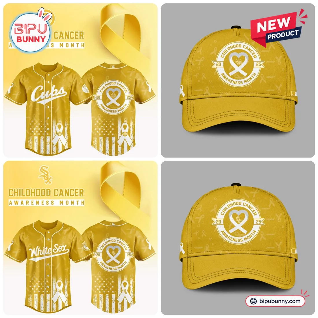 All Team MLB x Childhood Cancer Awareness Month Gold Baseball Jersey All Team MLB x Childhood Cancer Awareness Month Gold Baseball Jersey