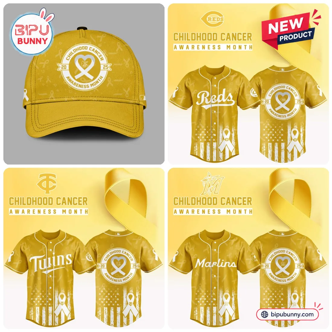 All Team MLB x Childhood Cancer Awareness Month Gold Baseball Jersey All Team MLB x Childhood Cancer Awareness Month Gold Baseball Jersey