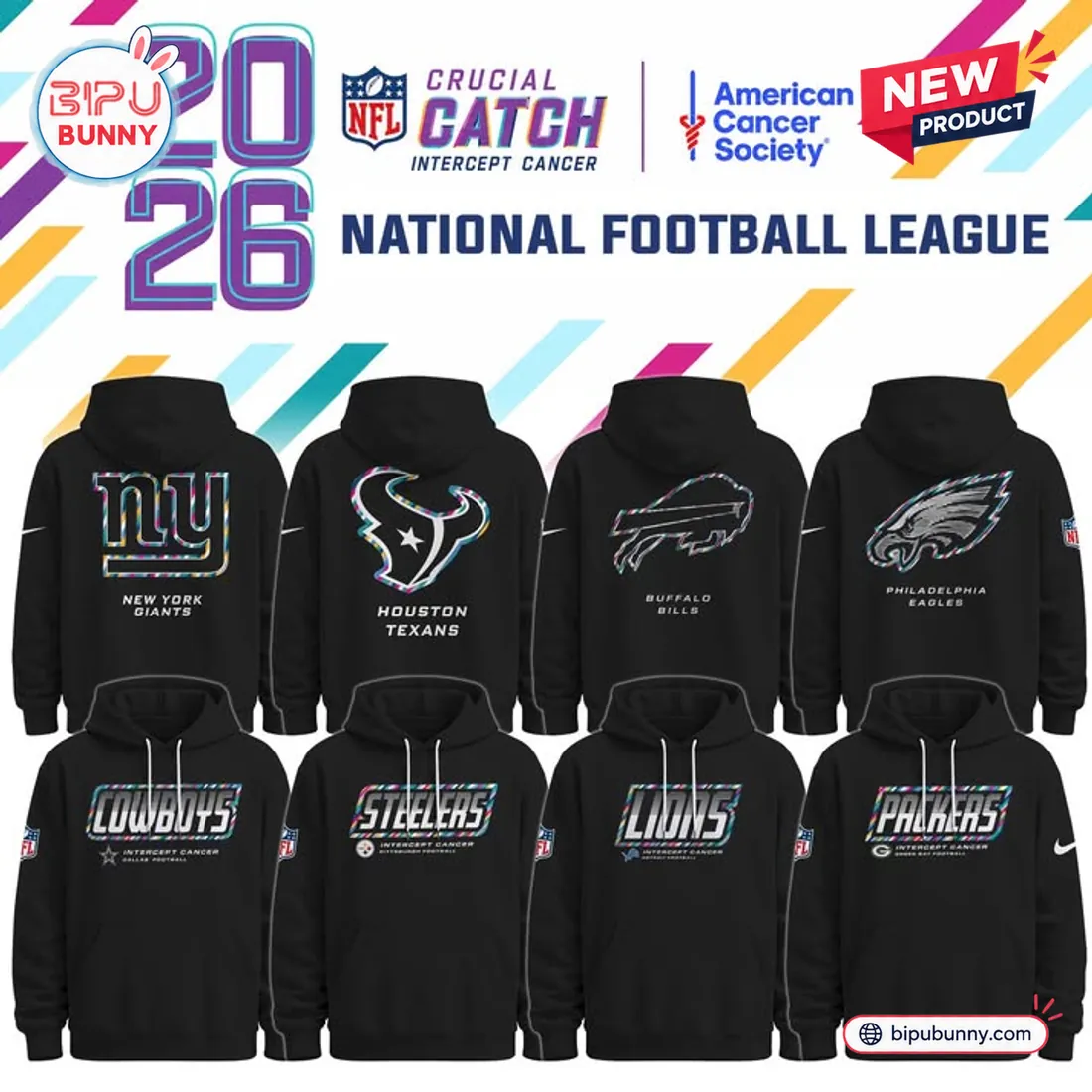All Team NFL Crucial Catch 2026 Collection Hoodie All Team NFL Crucial Catch 2026 Collection Hoodie