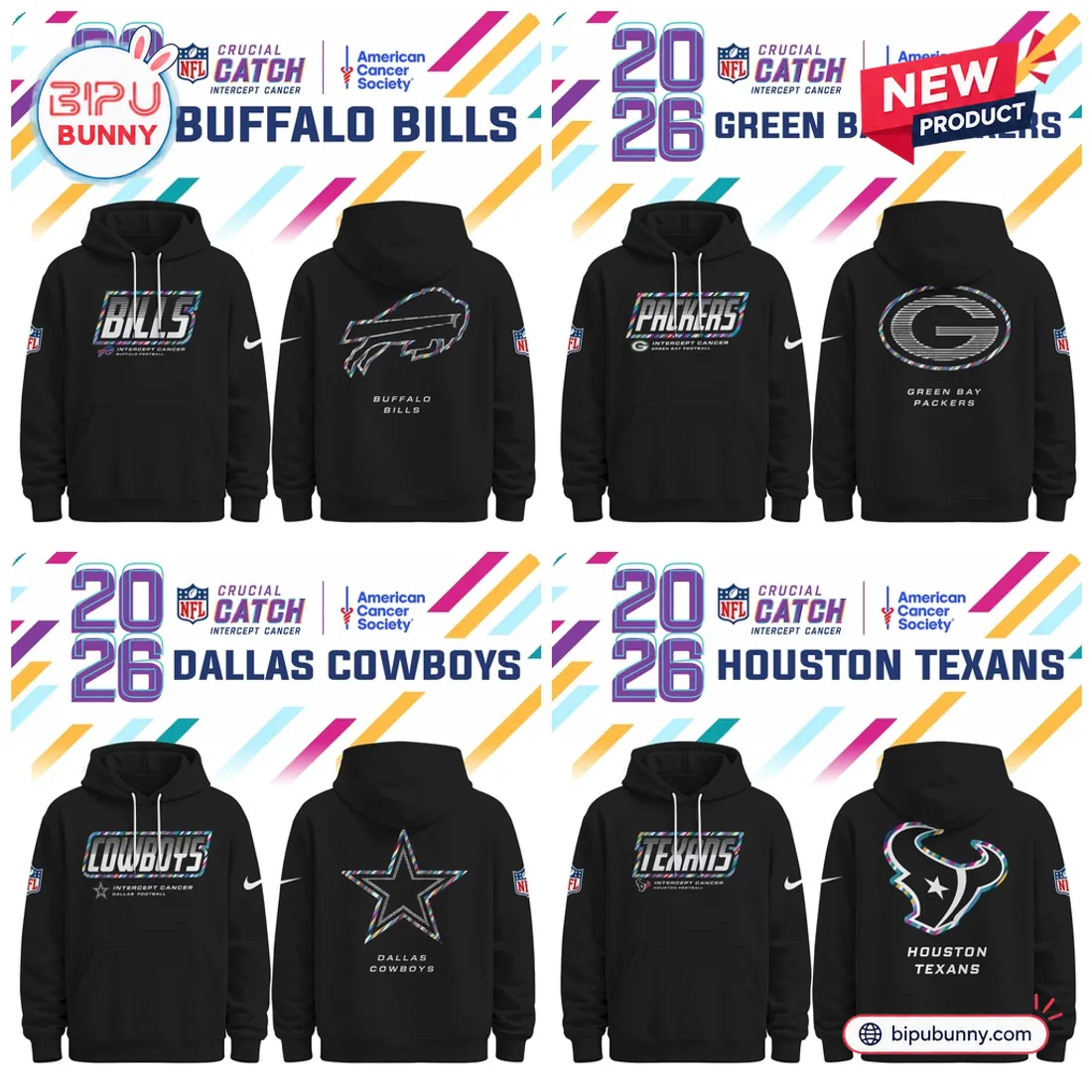 All Team NFL Crucial Catch 2026 Collection Hoodie All Team NFL Crucial Catch 2026 Collection Hoodie