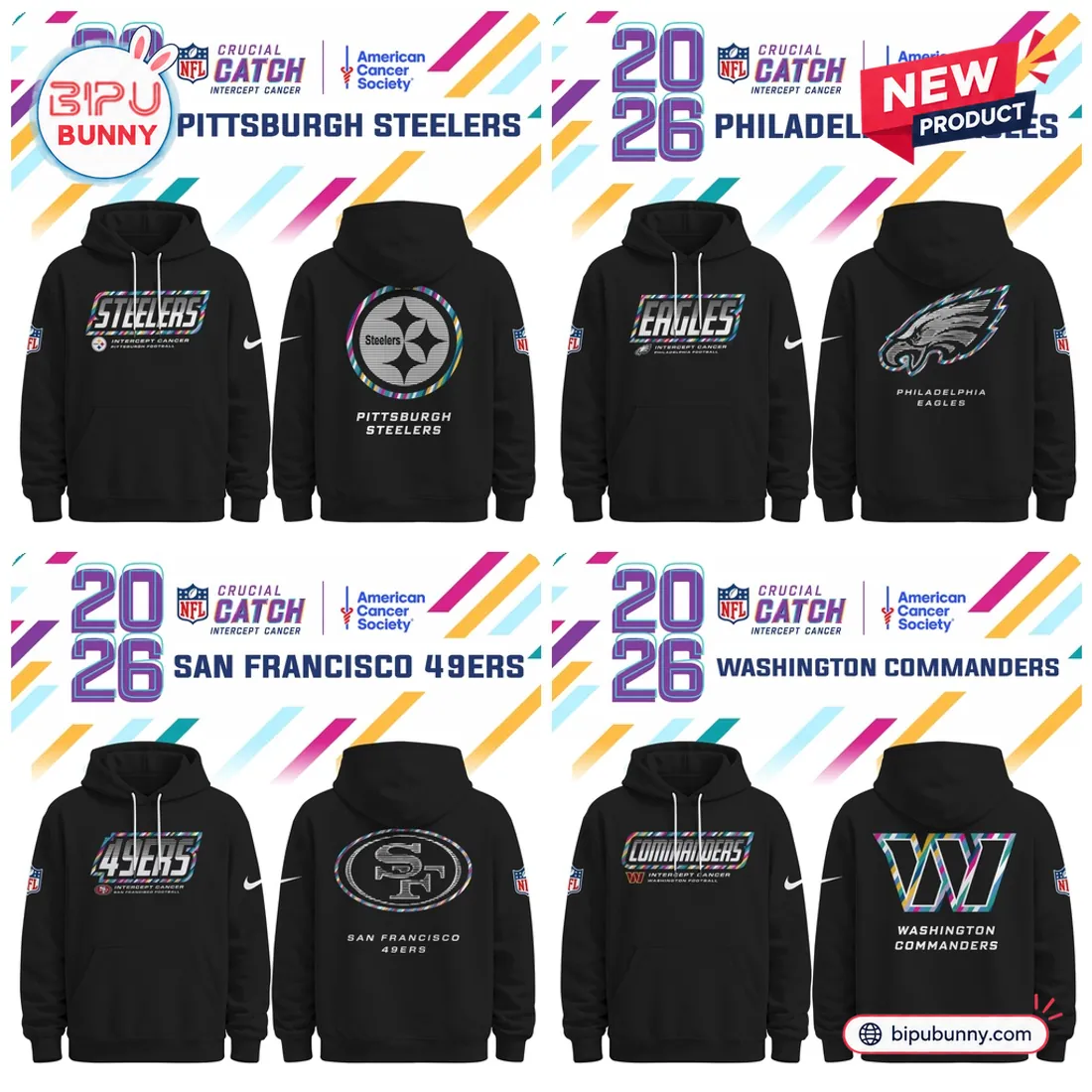 All Team NFL Crucial Catch 2026 Collection Hoodie All Team NFL Crucial Catch 2026 Collection Hoodie