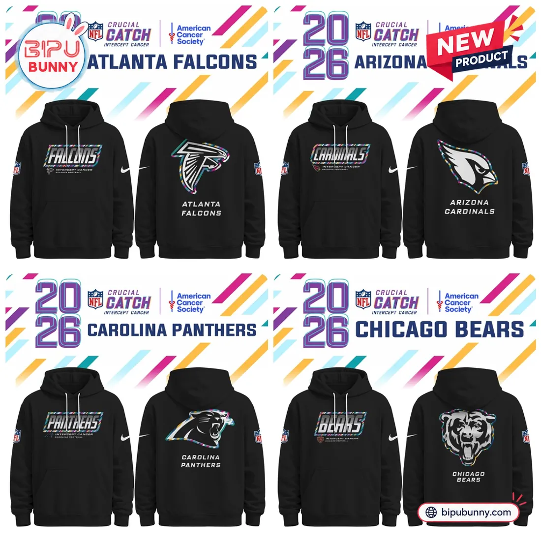 All Team NFL Crucial Catch 2026 Collection Hoodie All Team NFL Crucial Catch 2026 Collection Hoodie