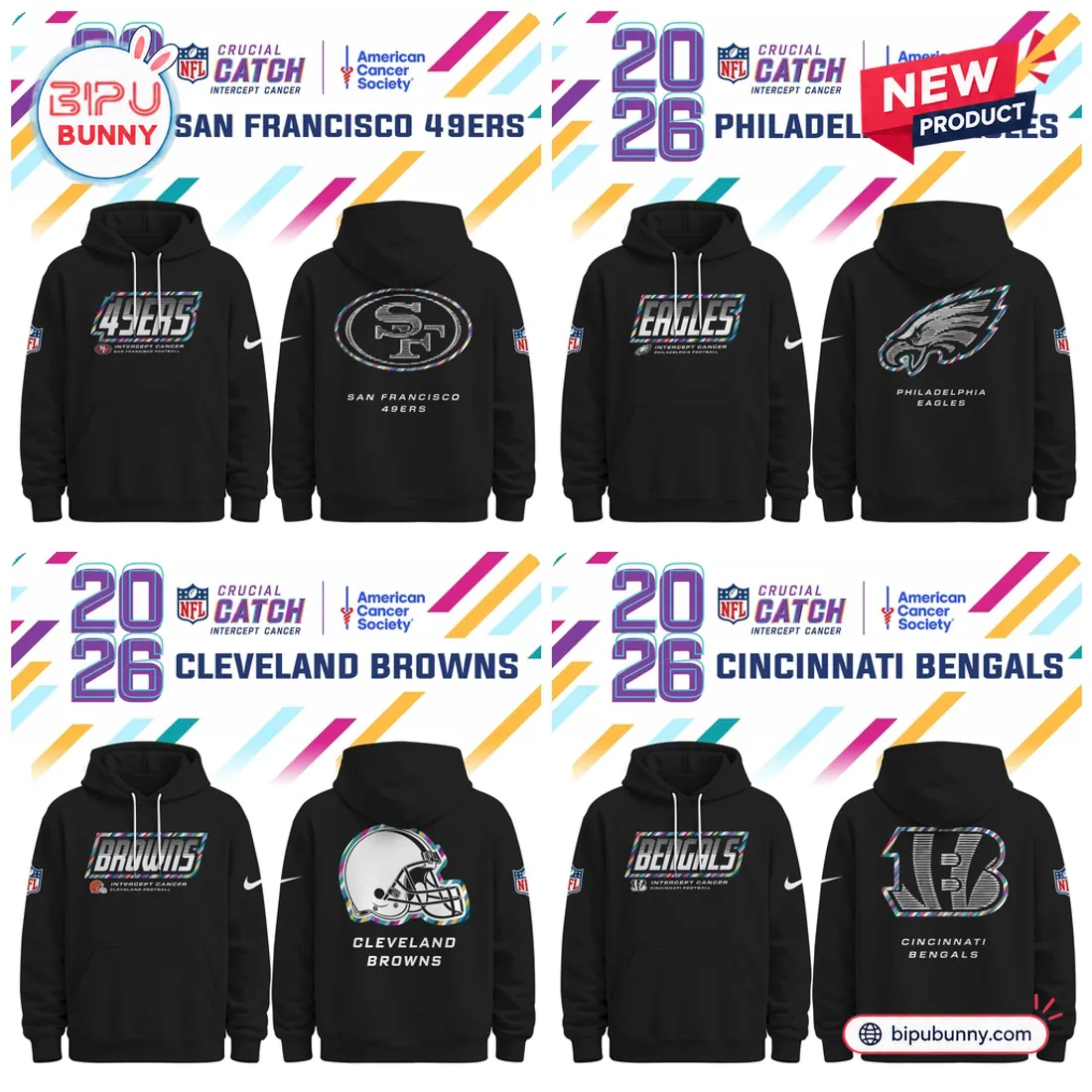 All Team NFL Crucial Catch 2026 Collection Hoodie All Team NFL Crucial Catch 2026 Collection Hoodie