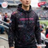 All Team NFL Crucial Catch Intercept Cancer Hoodie 2026 featuring a black base, multicolored paint splatters, and logo text.