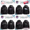 All Team NFL Crucial Catch Intercept Cancer Hoodie 2026 collection featuring black multi-color paint splatter design.