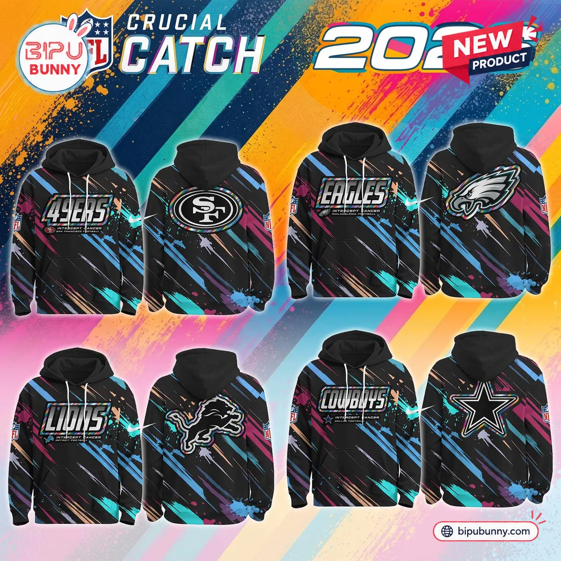 All Team NFL x Crucial Catch Hoodie 2026 All Team NFL x Crucial Catch Hoodie 2026
