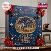 AMA Supercross 2026 Racing Miniature Advent Calendar with blue box, gold frame, dirt bike rider, and festive ornaments.