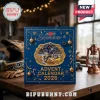 AMA Supercross 2026 Racing Miniature Advent Calendar featuring a blue box, gold frame, dirt bike graphic, and winter motifs.