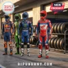AMA Supercross 2026 Racing Miniature Advent Calendar featuring four rider figurines in team gear standing in a garage.