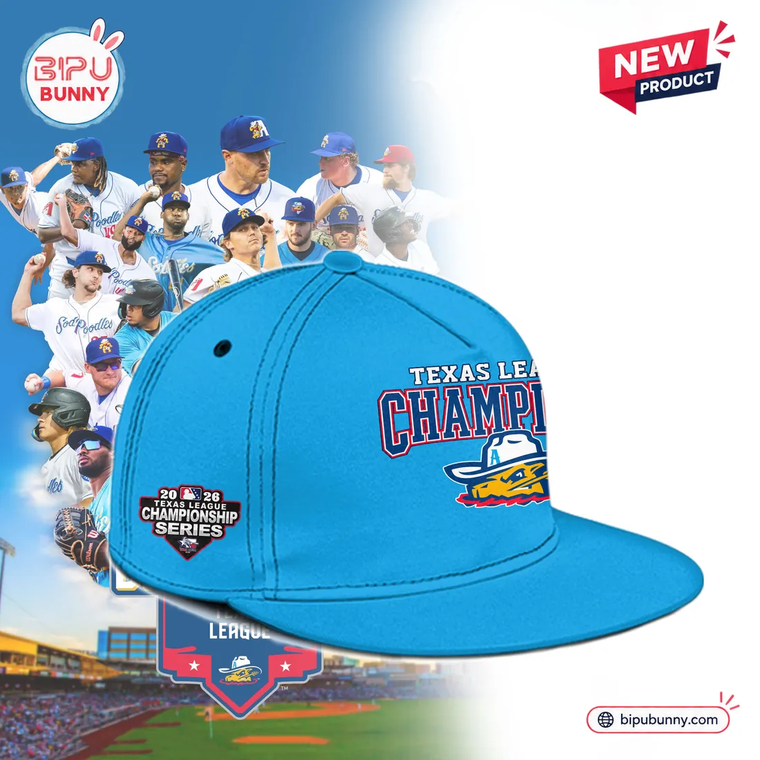 Amarillo Sod Poodles 2026 Texas League Champions Baseball Jersey Amarillo Sod Poodles 2026 Texas League Champions Baseball Jersey