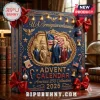 America 250 U.S. Semiquincentennial Patriotic 2026 Advent Calendar in dark blue with gold trim and historical figures.