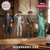 America 250 U.S. Semiquincentennial Patriotic 2026 Advent Calendar figures including founding fathers and Lady Liberty.