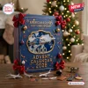 American Airlines 100th Anniversary 2026 Advent Calendar in blue with gold accents, plane miniatures, and red ribbon bows.