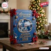 American Airlines 100th Anniversary 2026 Advent Calendar in blue with red bows, festive ornaments, and plane graphics.