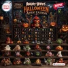 Angry Birds Halloween Advent Calendar 2026 featuring 24 numbered doors and various festive character figurines.