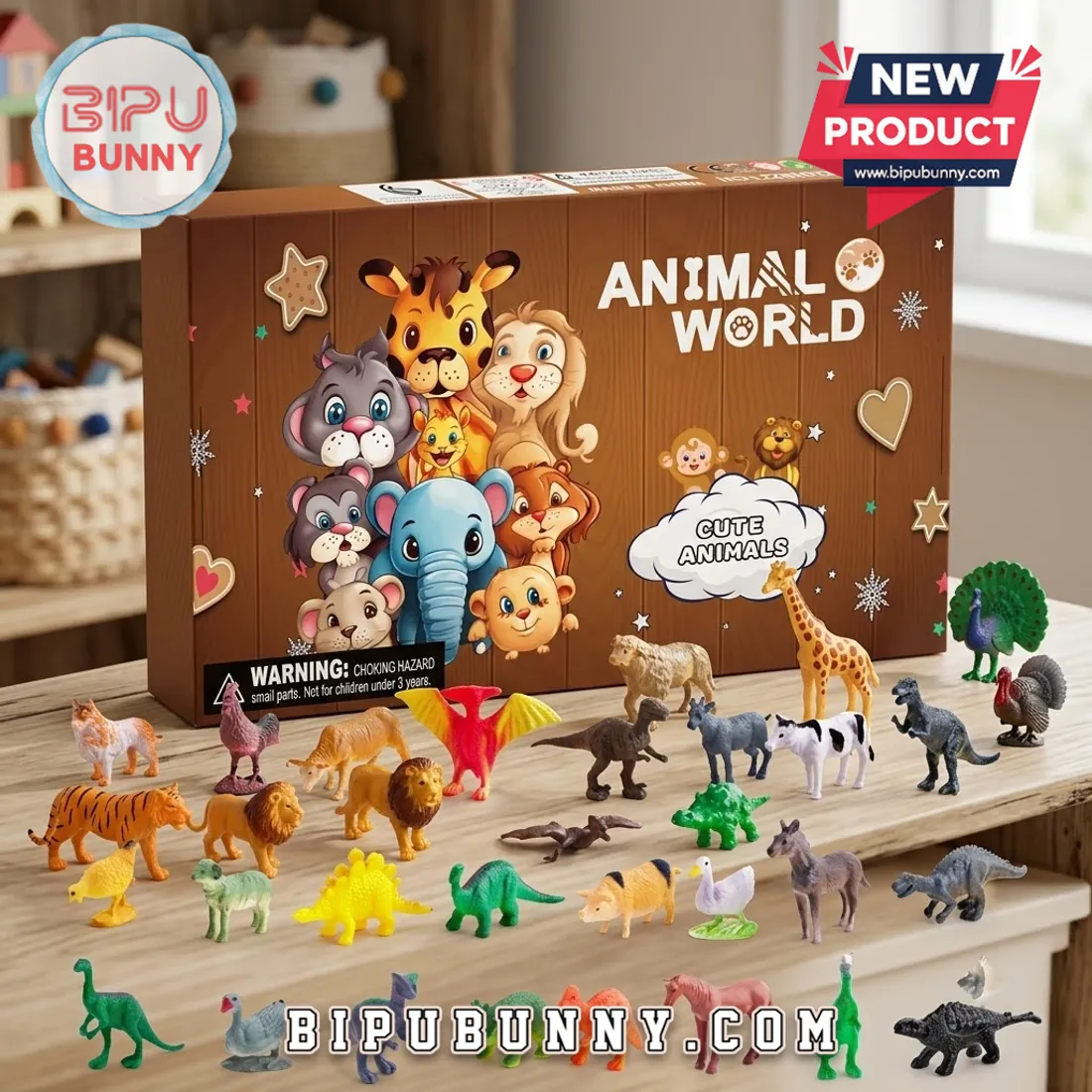 Animal World Miniature Animal Figurine Advent Calendar Animal World Miniature Animal Figurine Advent Calendar