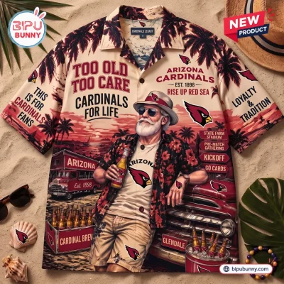 Arizona Cardinals For Life Mascot Hawaiian Shirt