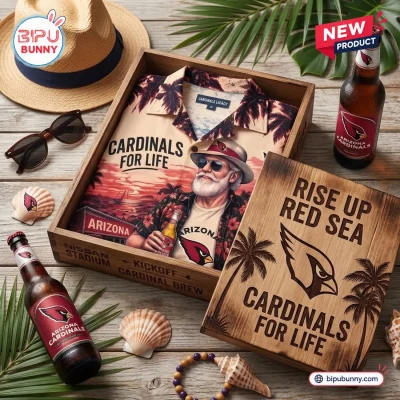 Arizona Cardinals For Life Mascot Hawaiian Shirt