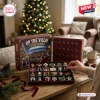 Aston Villa FC Christmas Advent Calendar 2026 with themed pins and football decorations in a maroon and gold box.