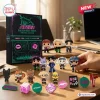 Ateez Golden Hour Part 5 Advent Calendar 2026 box with K-pop themed character figurines, keychains, and collectible charms.