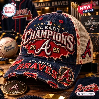 Atlanta Braves 2026 Champions Distressed Cap