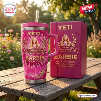 Barbie 67th Anniversary Pink Stanley Tumbler