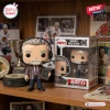 Barry Melrose ESPN Vinyl Figure featuring a silver-haired analyst with a headset holding a coaching play board.