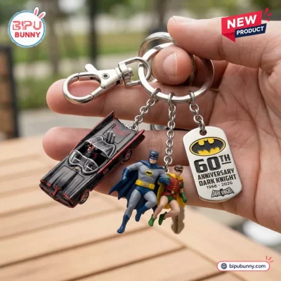 Batman 1966 Classic TV Series Batmobile Keychain