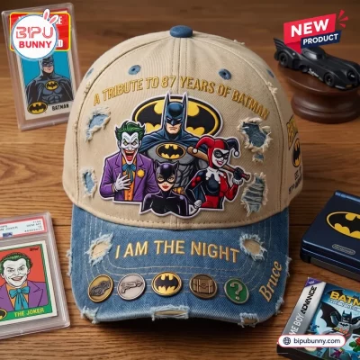 Batman 87 Years Distressed Denim Cap