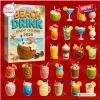 Beach Drink Advent Calendar 2026 box with twenty beach-themed cocktail miniatures on a red background.