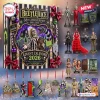 Front view of a Beetlejuice 38th Anniversary Advent Calendar featuring character ornaments and a themed gift box.