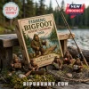 Bigfoot Fishing Christmas Advent Calendar 2026 box with four small Bigfoot figurines on a wooden dock near a lake.