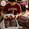 Birkenstock Alabama Crimson Tide suede clogs with team graphics, stadium imagery, and elephant mascot in a branded box.