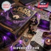 Black Sabbath 2026 Holiday Figure Advent Calendar box with purple gothic illustrations, miniature figures, and accessories.