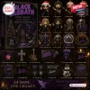 Black Sabbath 2026 Legacy Advent Calendar featuring 24 heavy metal themed ornaments, mini figures, and holiday collectibles.