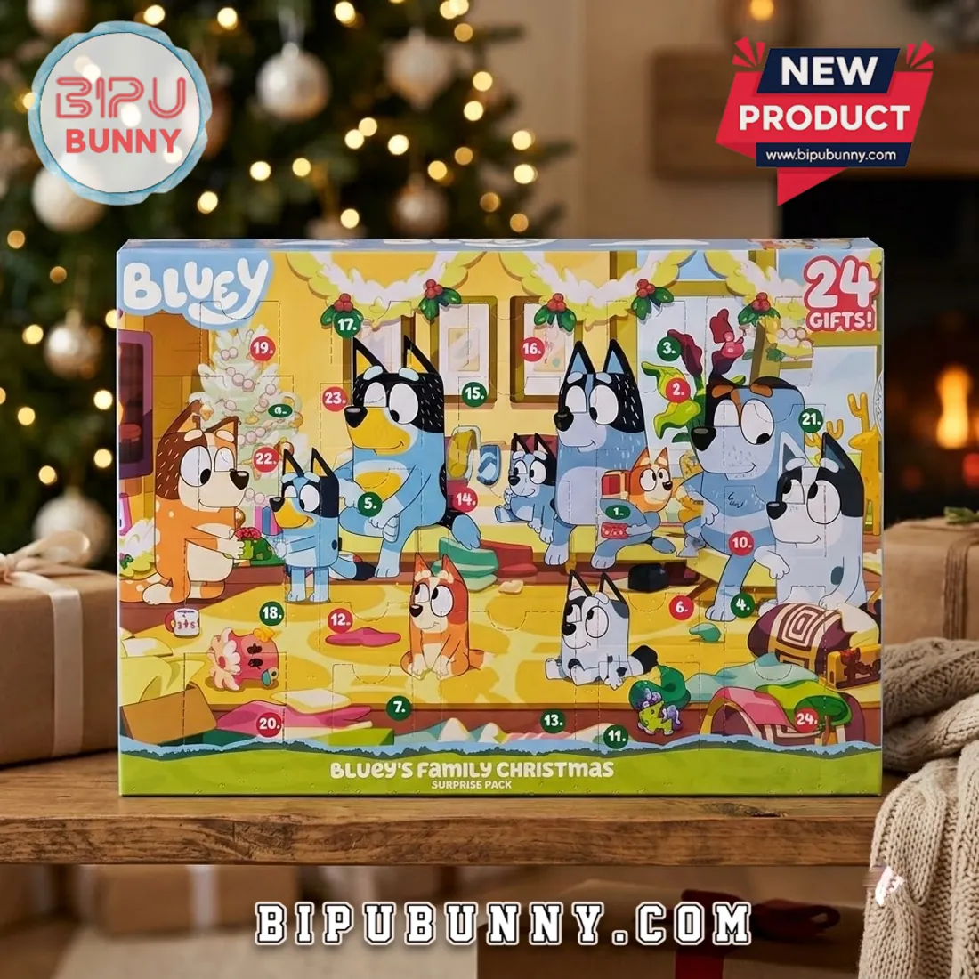 Bluey Family Christmas 24-Piece Advent Calendar Bluey Family Christmas 24-Piece Advent Calendar