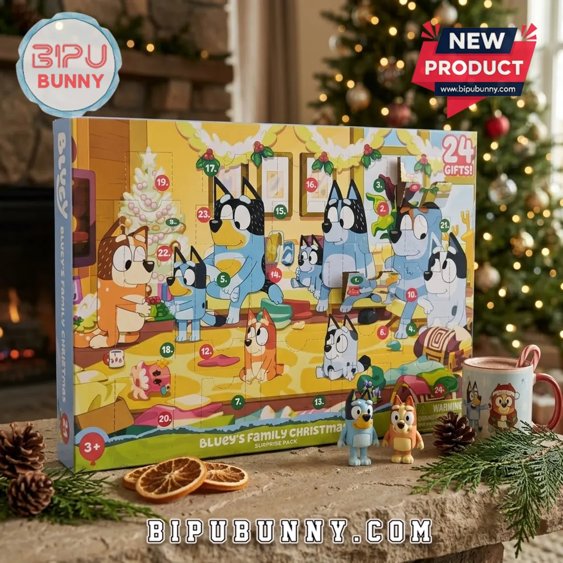 Bluey Family Christmas 24-Piece Advent Calendar Bluey Family Christmas 24-Piece Advent Calendar